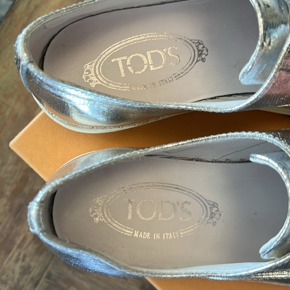 TOD’S Gomma Rafia TV Francesina Pelle Sneaker - Picture 6 of 16